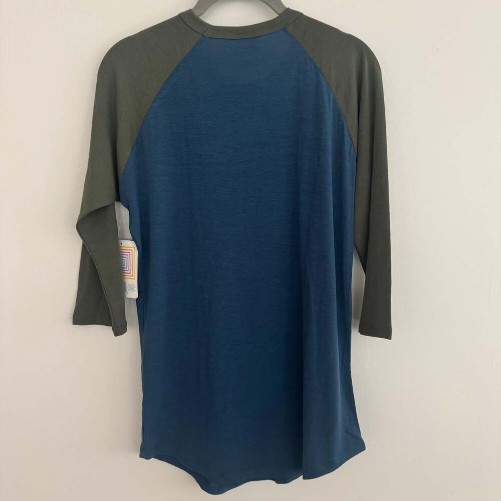Lularoe Solid Randy in Blue/Green - Picture 5 of 6